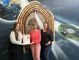 Übergabe des RKW-Gütesiegels an die Voigt electronic GmbH